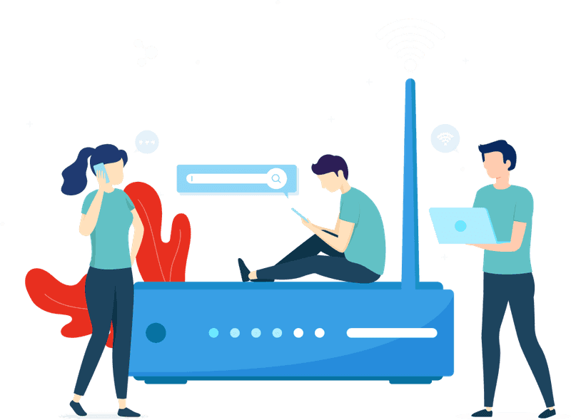 People enjoying SmarterBroadband Internet